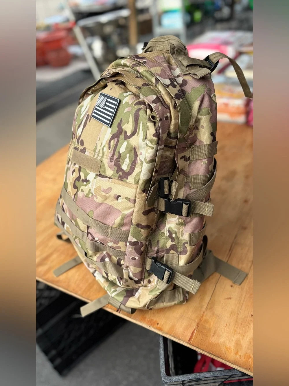 Camouflage Tactical Backpack - Desert Camo Military Style